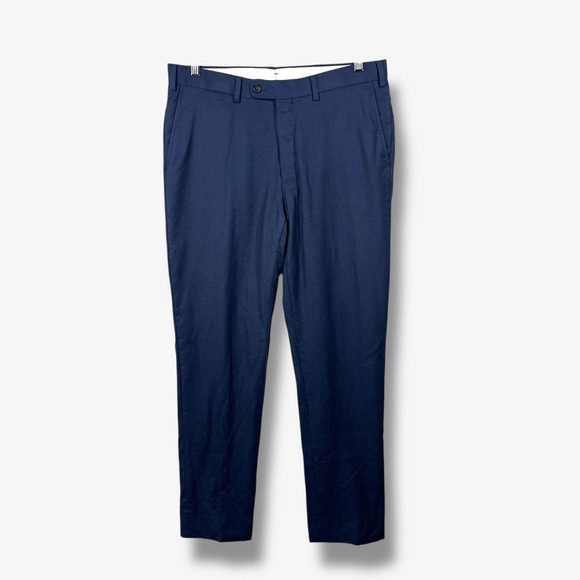 Suitsupply Sienna Wool Dress Pants Mens 34x30 Navy Blue Trousers Business Suit - Picture 1 of 7